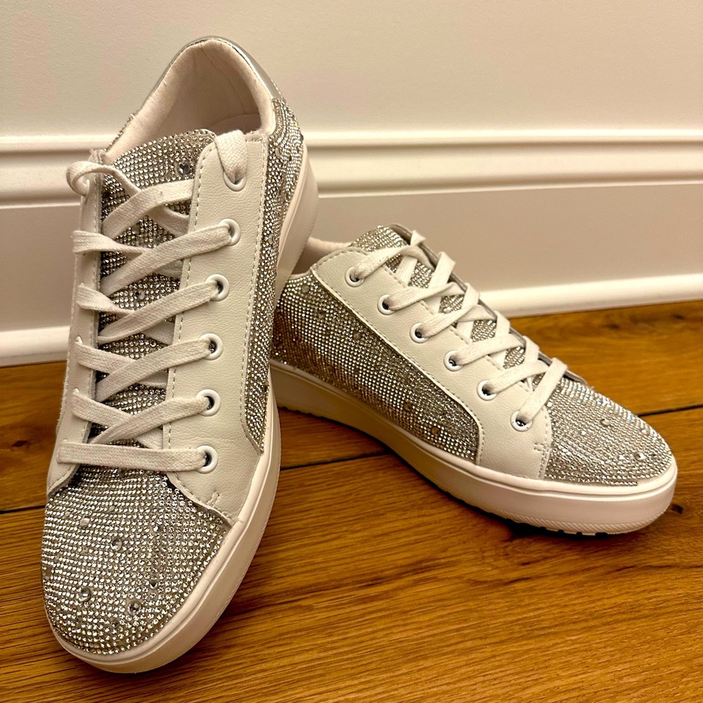 Nearly new Steve Madden sparkle sneakers